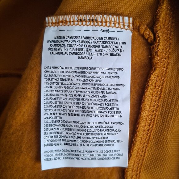 Sweatshirt Vans ComfyCush Sweats, Gold, Size XXL 2XL New NWT Long Sleeve - Picture 8 of 9